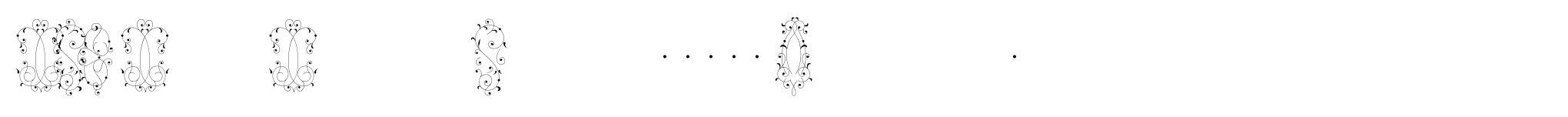 MFC Manoir Monogram Flourish (1000 Impressions) image